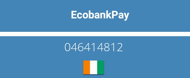 Paiement EcobankPay, code marchand 046414812