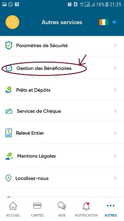 Étape 3 — Gestion des Bénéficiaires